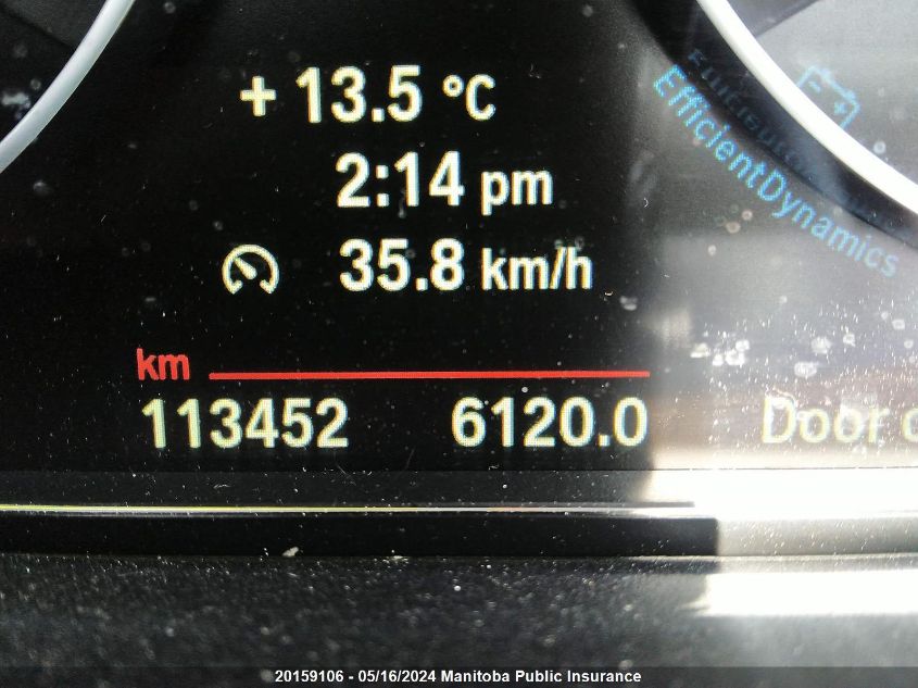 2014 BMW 3 Series VIN: WBA3C3C53EF983335 Lot: 20159106