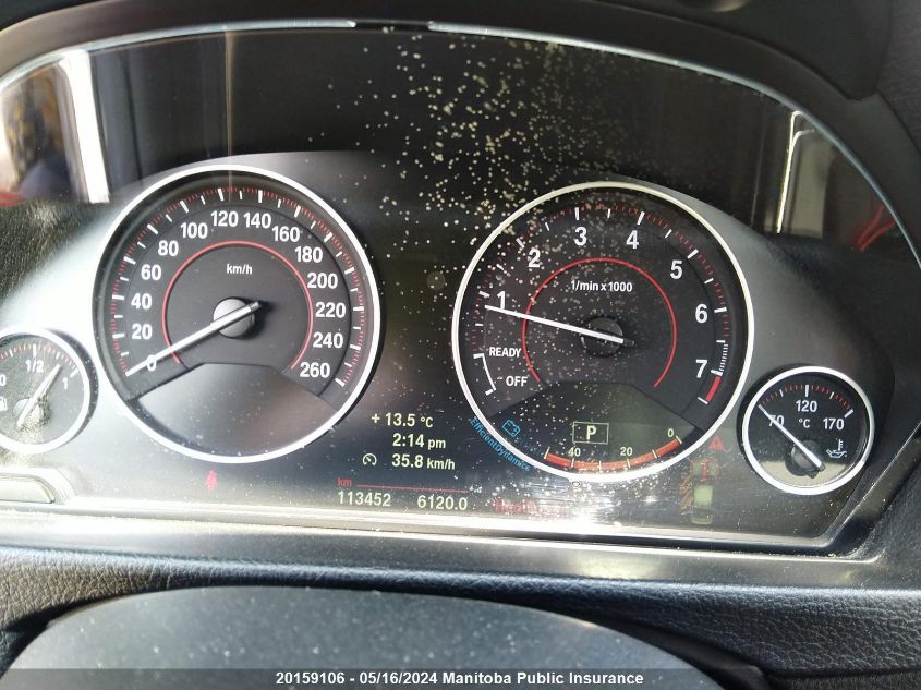 2014 BMW 3 Series VIN: WBA3C3C53EF983335 Lot: 20159106