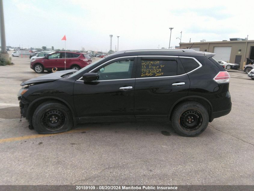 2016 Nissan Rogue Sv VIN: 5N1AT2MV4GC832829 Lot: 20159109