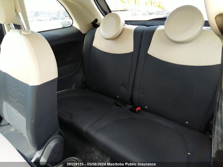 2012 Fiat 500 Pop VIN: 3C3CFFAR6CT103379 Lot: 20159135