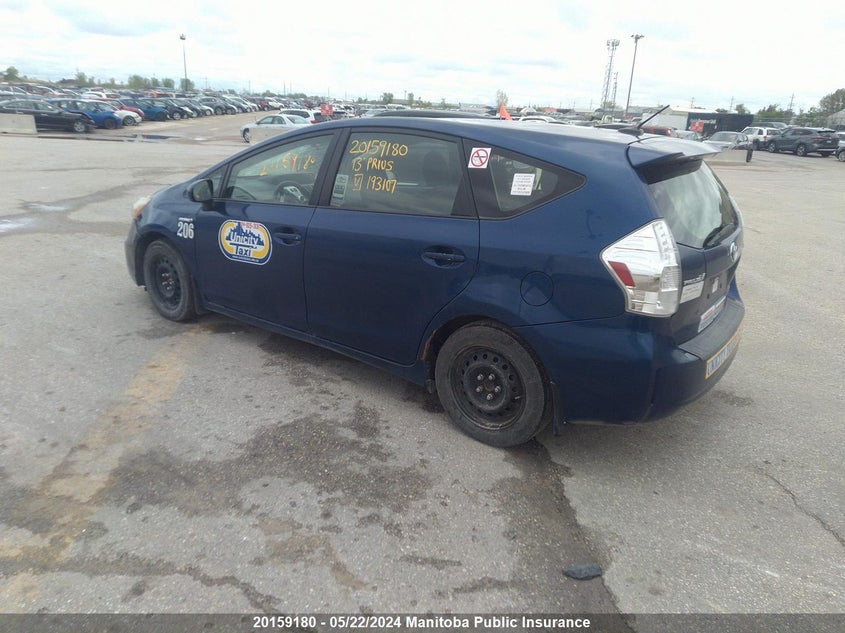 2013 Toyota Prius V VIN: JTDZN3EU1D3193107 Lot: 20159180