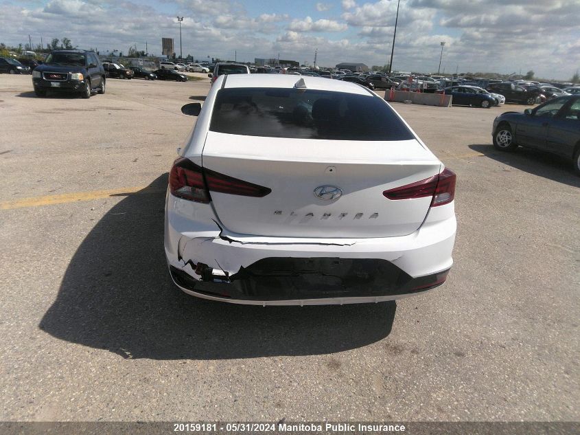 2019 Hyundai Elantra Preferred VIN: KMHD84LF7KU862754 Lot: 20159181