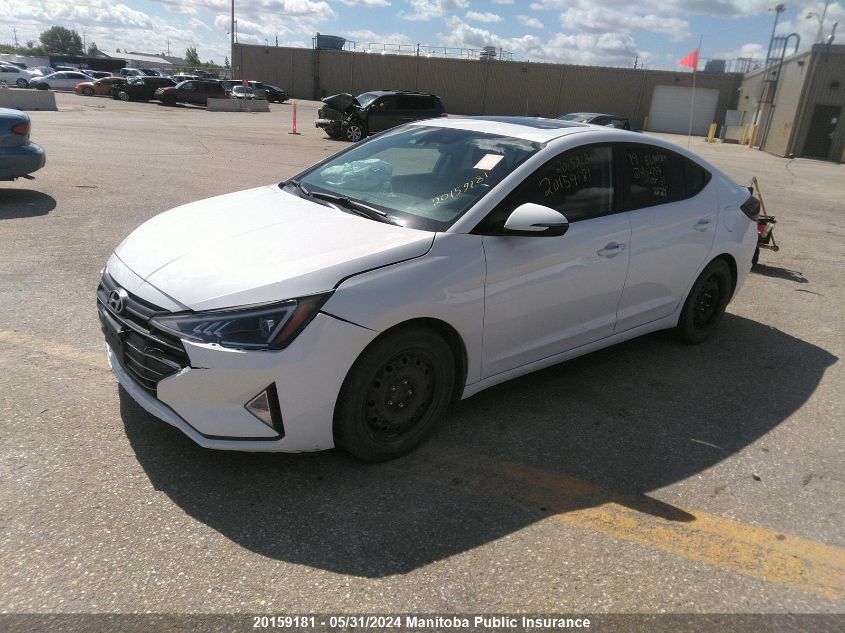 2019 Hyundai Elantra Preferred VIN: KMHD84LF7KU862754 Lot: 20159181