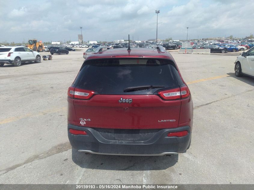 2014 Jeep Cherokee Limited VIN: 1C4PJMDS2EW290289 Lot: 20159193