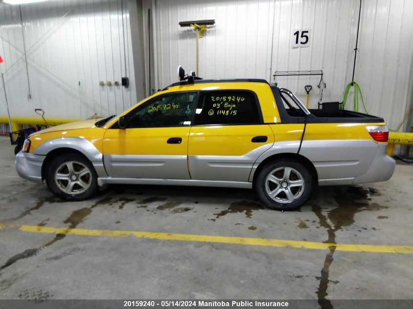 2003 Subaru Baja VIN: 4S4BT62C837114815 Lot: 20159240