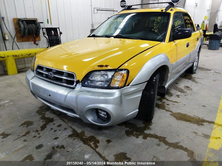 2003 Subaru Baja VIN: 4S4BT62C837114815 Lot: 20159240