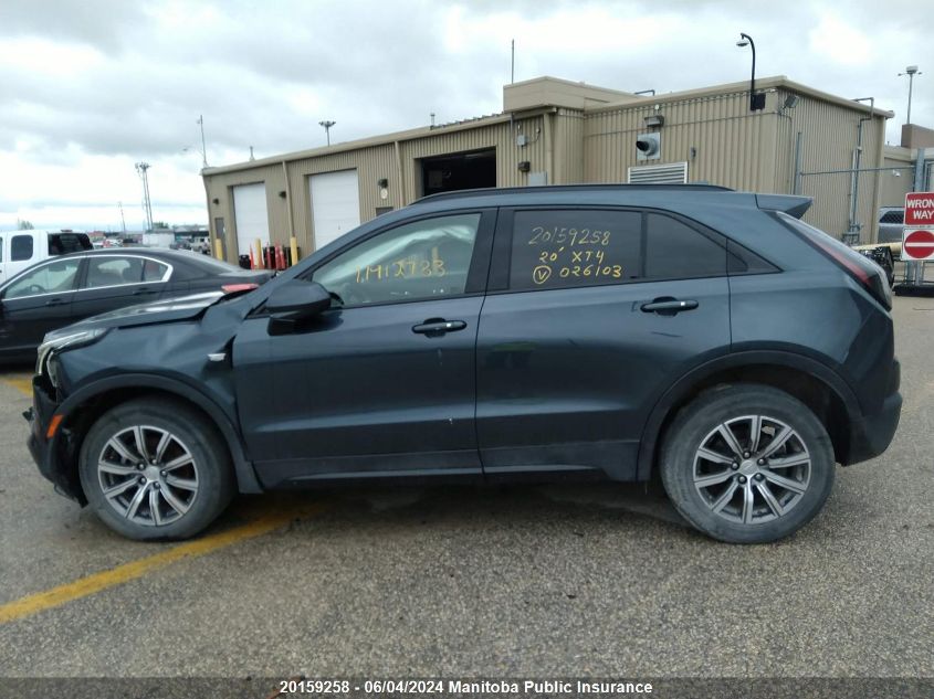 2020 Cadillac Xt4 VIN: 1GYFZFR40LF026103 Lot: 20159258