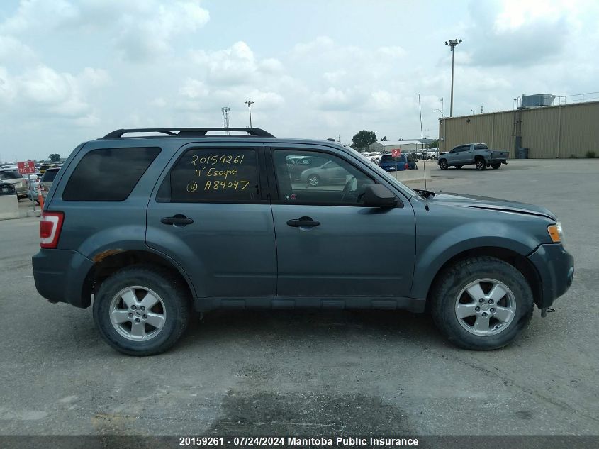 2011 Ford Escape Xlt V6 VIN: 1FMCU9DG7BKA89047 Lot: 20159261