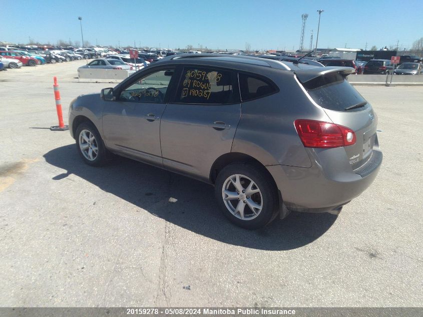 2009 Nissan Rogue Sl VIN: JN8AS58V39W190287 Lot: 20159278