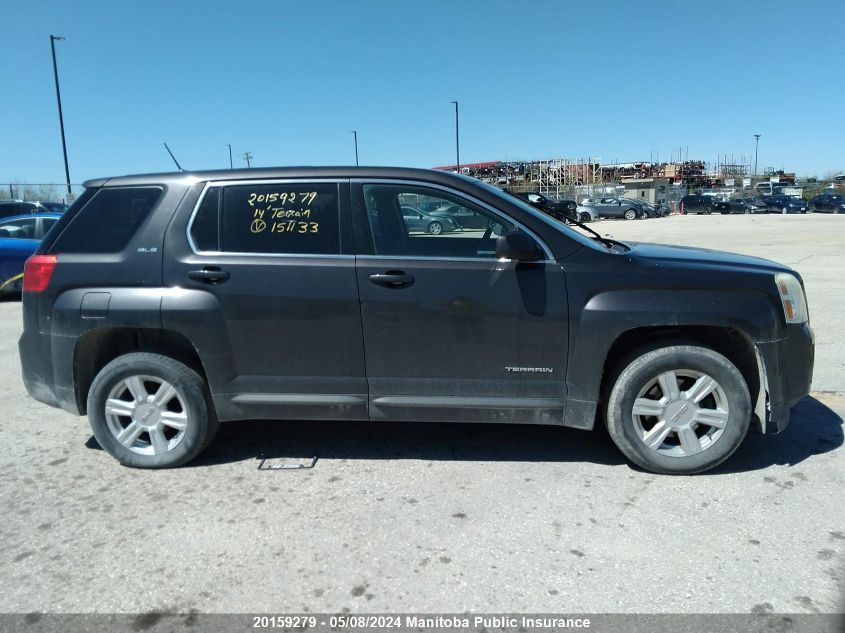 2014 GMC Terrain Sle VIN: 2GKFLVEKXE6151133 Lot: 20159279