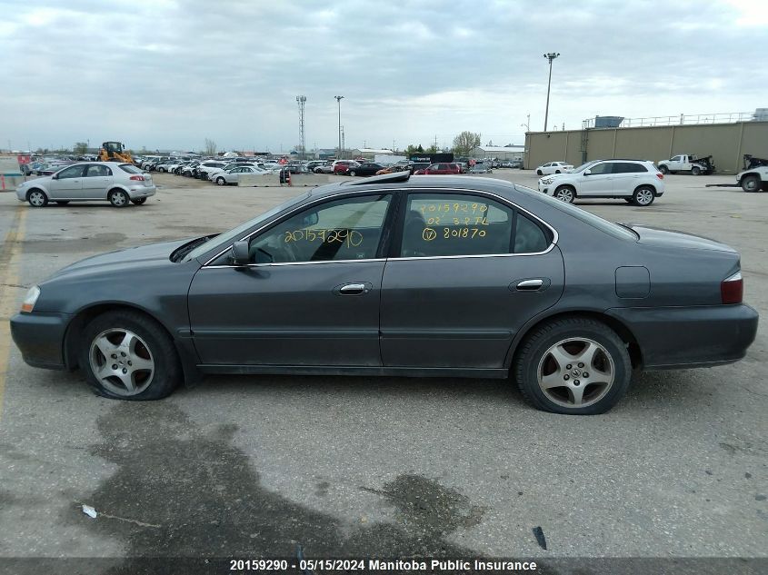 2002 Acura 3.2 Tl VIN: 19UUA56652A801870 Lot: 20159290