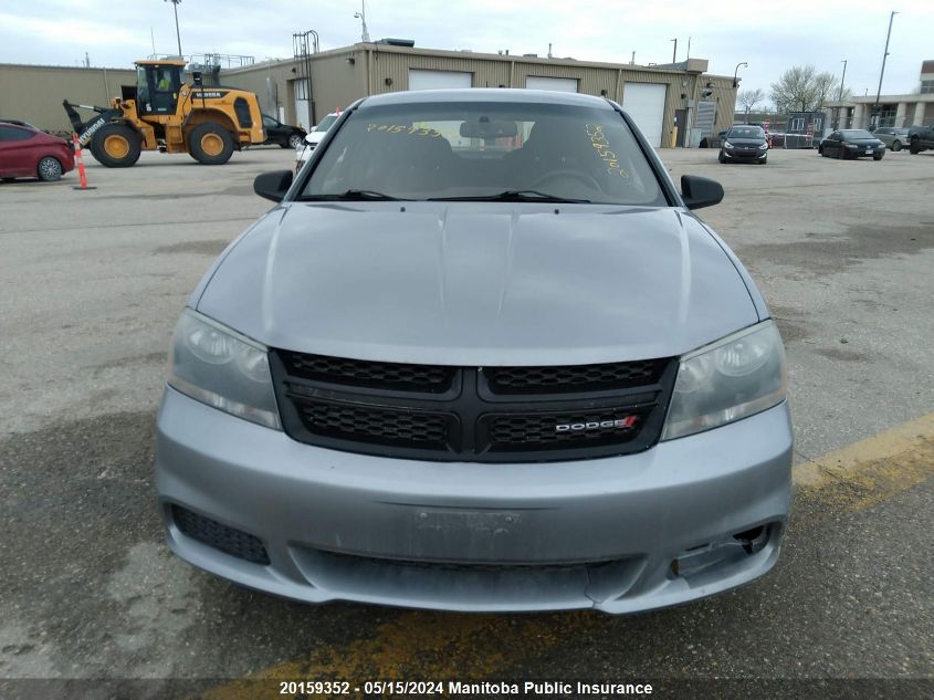 2013 Dodge Avenger Se VIN: 1C3CDZABXDN697230 Lot: 20159352