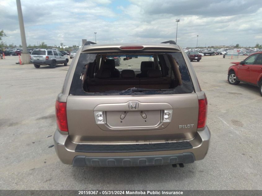 2005 Honda Pilot Ex-L VIN: 2HKYF18535H002715 Lot: 20159367