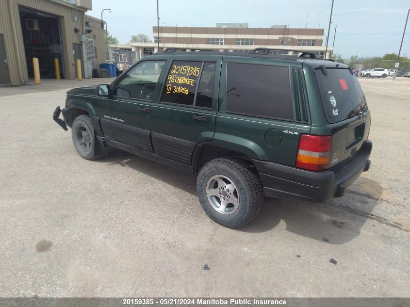 1998 Jeep Grand Cherokee Laredo VIN: 1J4GZ58S2WC301250 Lot: 20159385