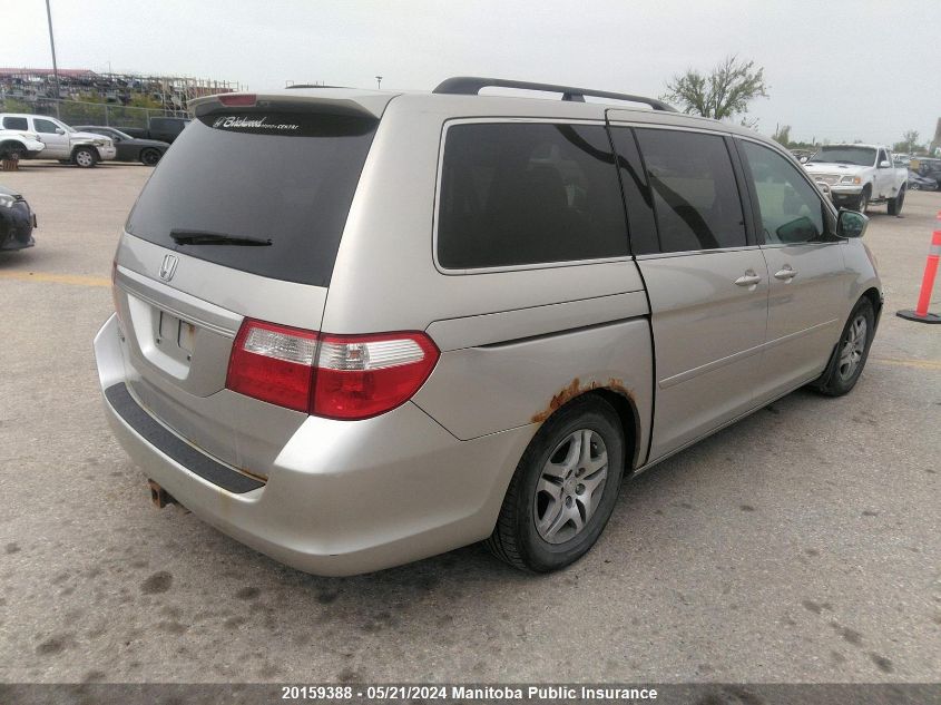 2006 Honda Odyssey Ex-L VIN: 5FNRL38706B508755 Lot: 20159388