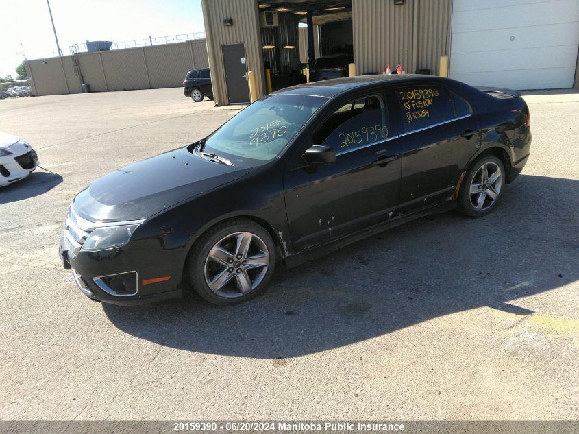 2010 Ford Fusion Sport V6 VIN: 3FAHP0DC0AR103154 Lot: 20159390