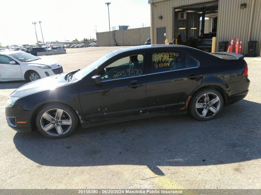 2010 Ford Fusion Sport V6 VIN: 3FAHP0DC0AR103154 Lot: 20159390