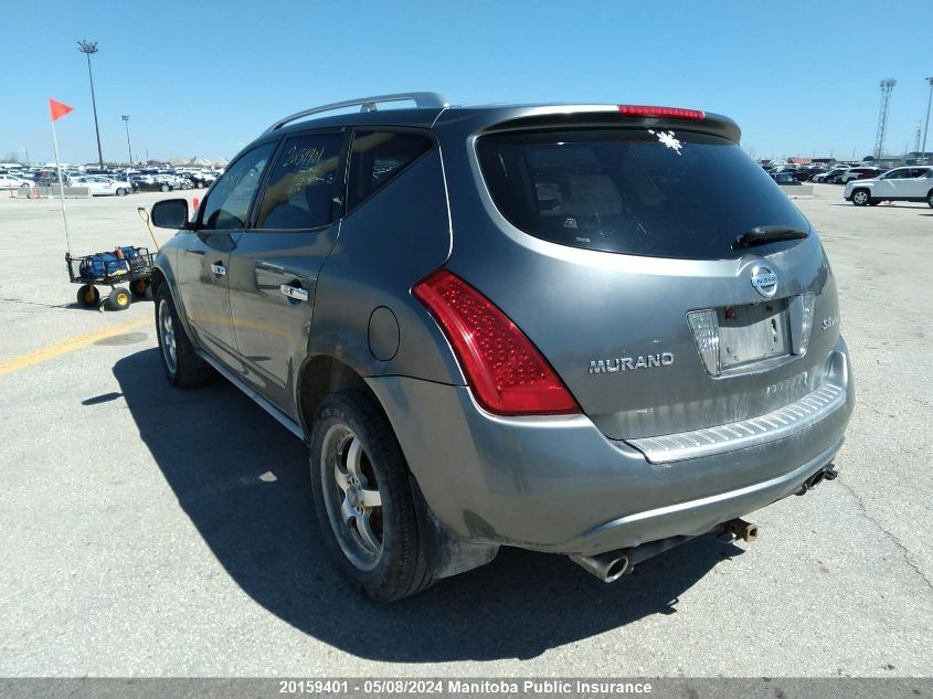 2007 Nissan Murano Se VIN: JN8AZ08W97W622823 Lot: 20159401