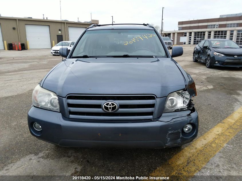 2007 Toyota Highlander V6 VIN: JTEHP21A570187470 Lot: 20159420