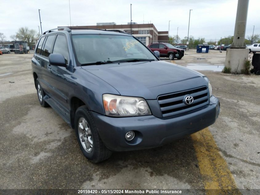 2007 Toyota Highlander V6 VIN: JTEHP21A570187470 Lot: 20159420