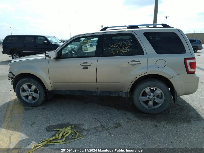 2010 Ford Escape Limited V6 VIN: 1FMCU9EG9AKD14601 Lot: 20159432