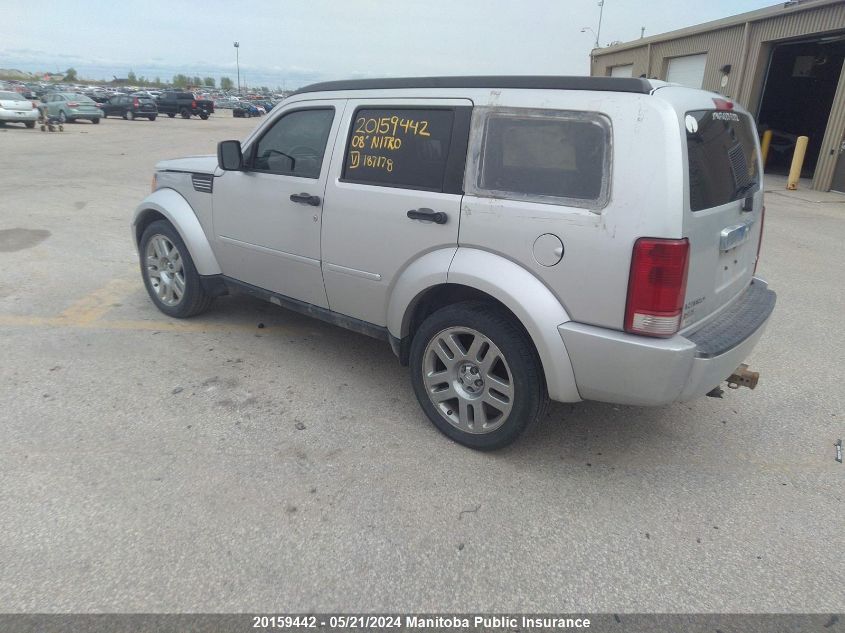 2008 Dodge Nitro Slt VIN: 1D8GU58K88W187178 Lot: 20159442