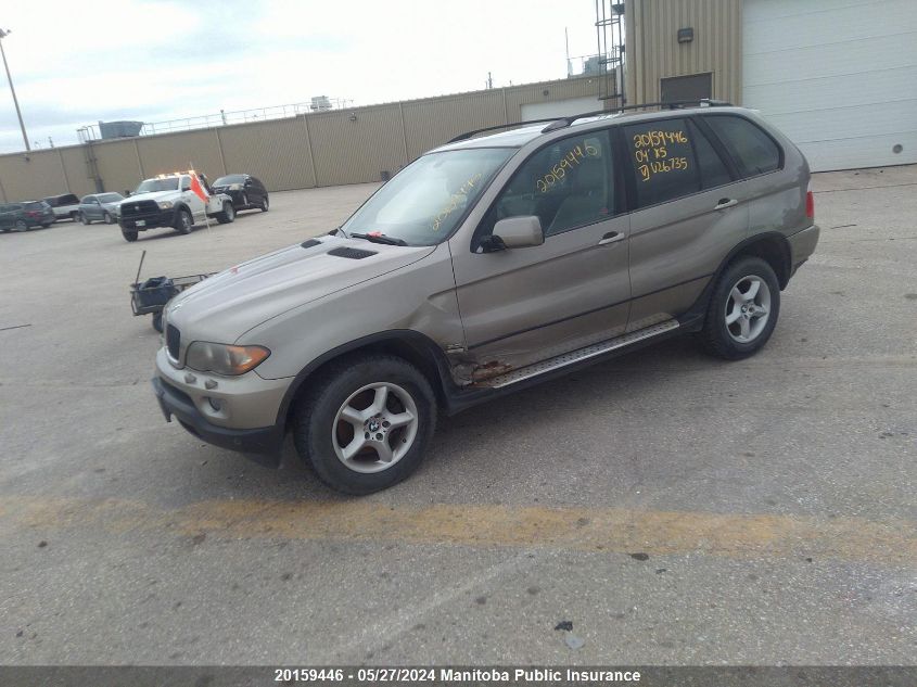 2004 BMW X5 3.0I VIN: 5UXFA13564LU26735 Lot: 20159446