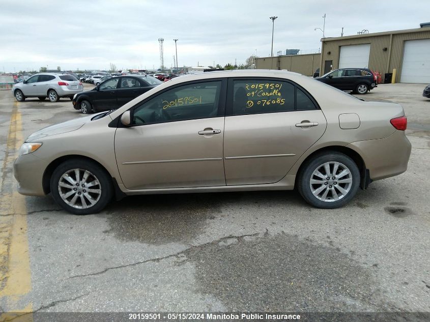 2009 Toyota Corolla Le VIN: 2T1BU40E19C076085 Lot: 20159501