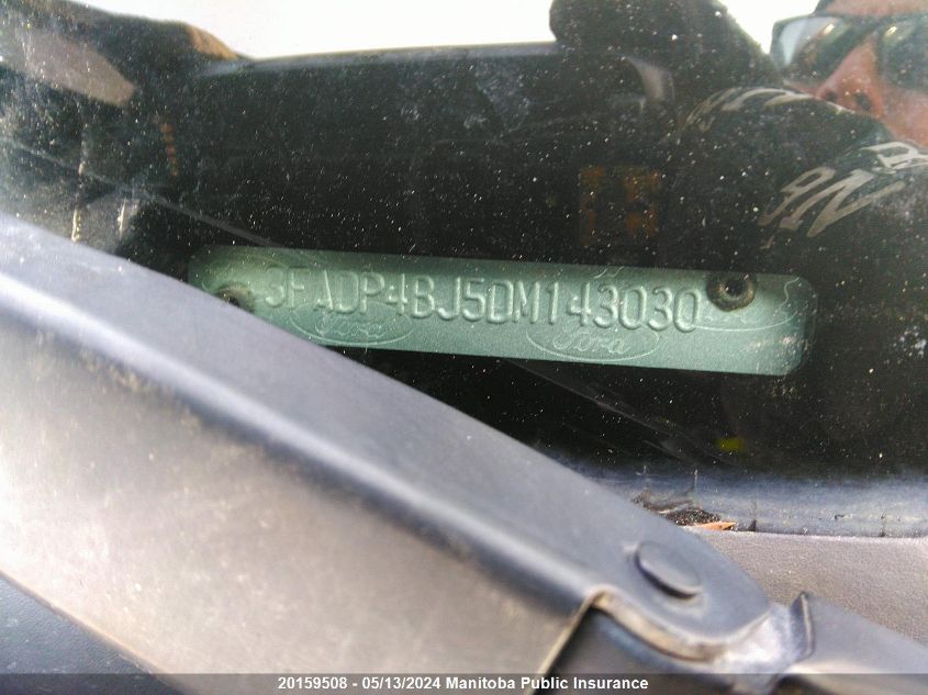 2013 Ford Fiesta Se VIN: 3FADP4BJ5DM143030 Lot: 20159508