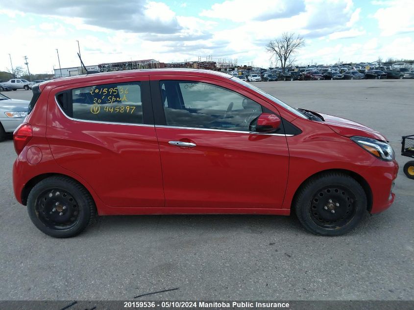 2020 Chevrolet Spark Lt VIN: KL8CF6SA5LC445897 Lot: 20159536