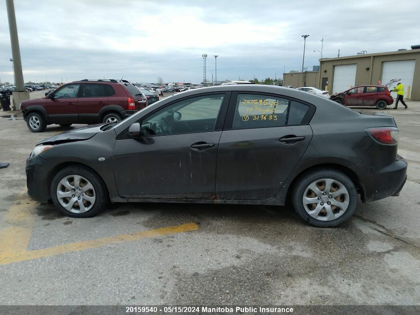 2010 Mazda Mazda3 Gx VIN: JM1BL1SF6A1319633 Lot: 20159540