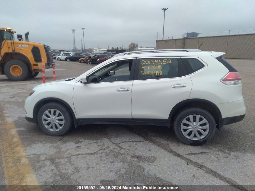 2014 Nissan Rogue S VIN: 5N1AT2MV4EC836442 Lot: 20159552