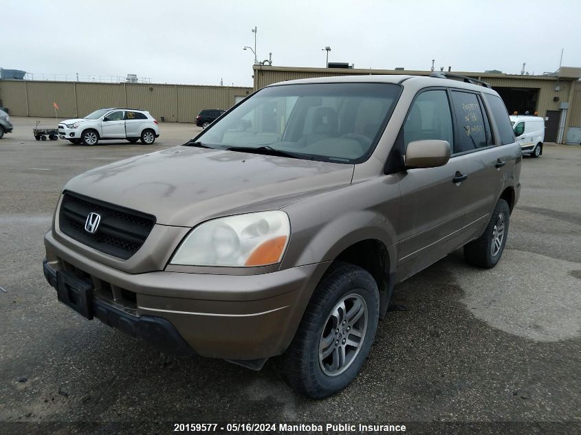 2004 Honda Pilot Ex-L VIN: 2HKYF18504H004517 Lot: 20159577