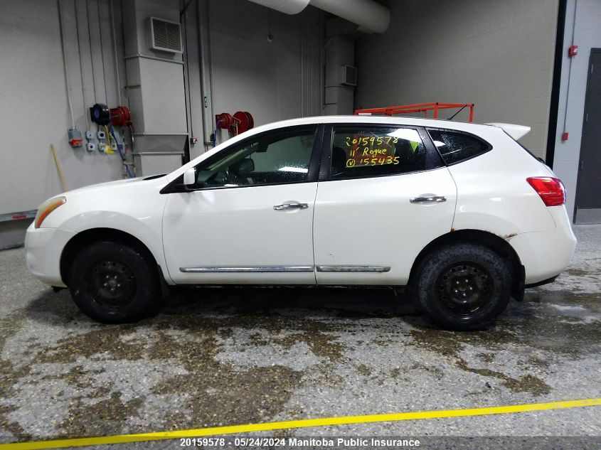 2011 Nissan Rogue S VIN: JN8AS5MT1BW155435 Lot: 20159578