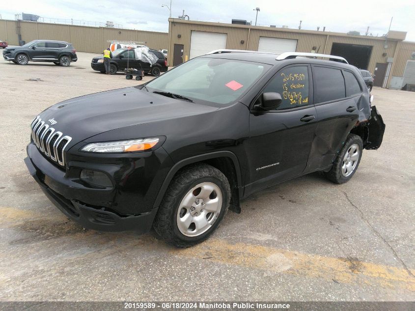 2015 Jeep Cherokee Sport VIN: 1C4PJMAS7FW667415 Lot: 20159589