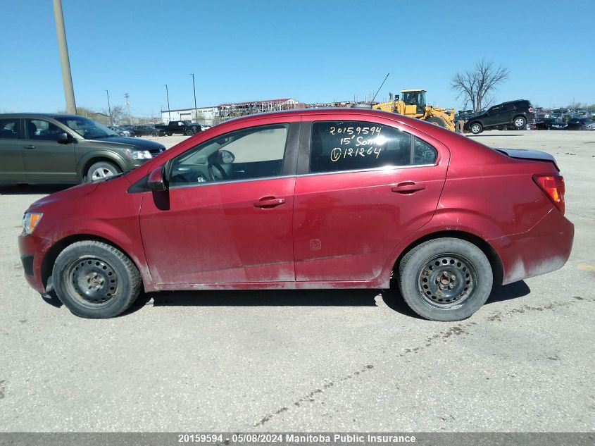 2015 Chevrolet Sonic Lt VIN: 1G1JC5SH4F4121264 Lot: 20159594