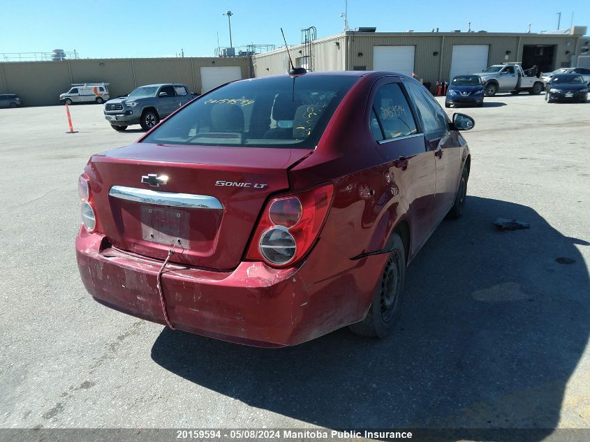 2015 Chevrolet Sonic Lt VIN: 1G1JC5SH4F4121264 Lot: 20159594