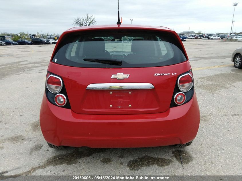 2012 Chevrolet Sonic Lt VIN: 1G1JC6EH9C4131916 Lot: 20159605