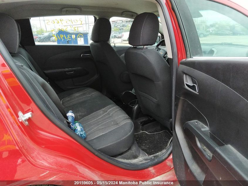 2012 Chevrolet Sonic Lt VIN: 1G1JC6EH9C4131916 Lot: 20159605