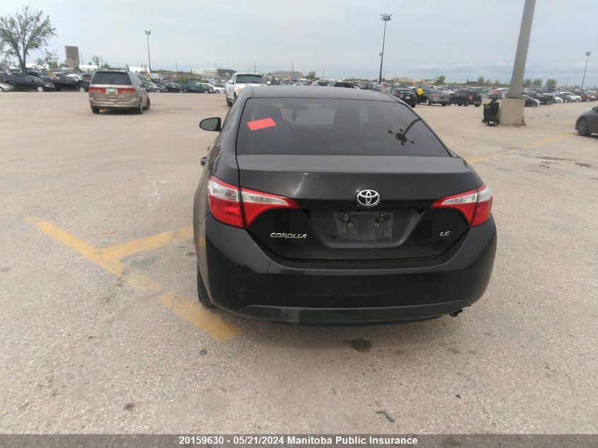 2016 Toyota Corolla Le VIN: 2T1BURHE3GC649955 Lot: 20159630