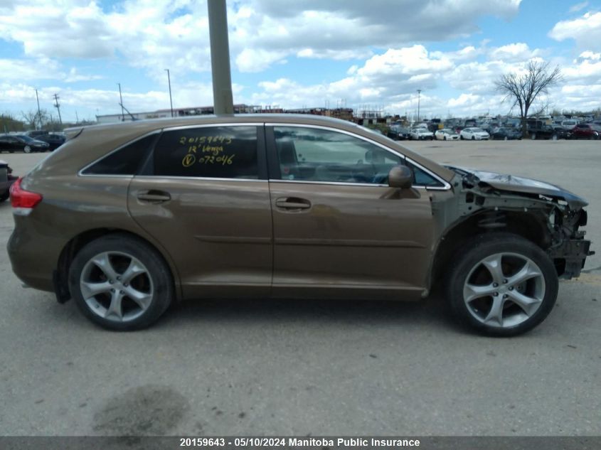 2012 Toyota Venza V6 VIN: 4T3BK3BB4CU072046 Lot: 20159643