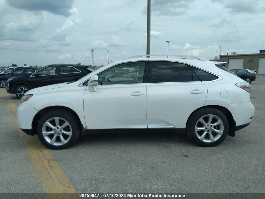 2010 Lexus Rx350 VIN: JTJBK1BA7A2413342 Lot: 20159647