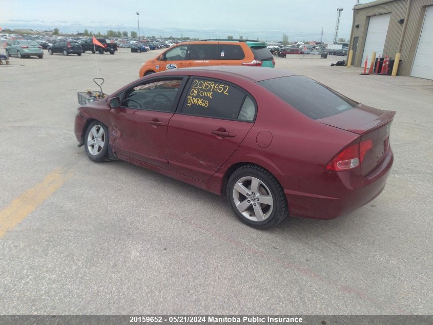 2008 Honda Civic Lx VIN: 2HGFA16528H007623 Lot: 20159652