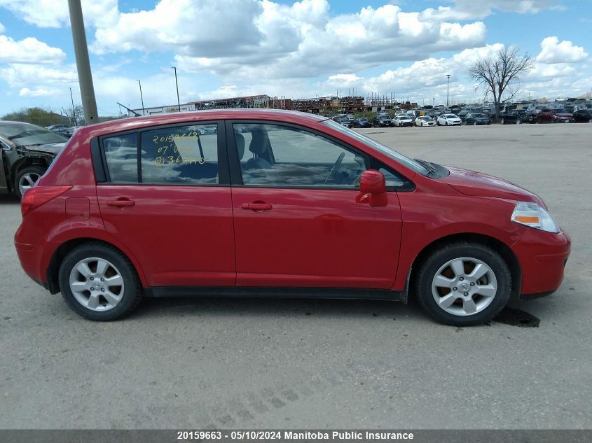 2007 Nissan Versa 1.8 S VIN: 3N1BC13E67L363710 Lot: 20159663