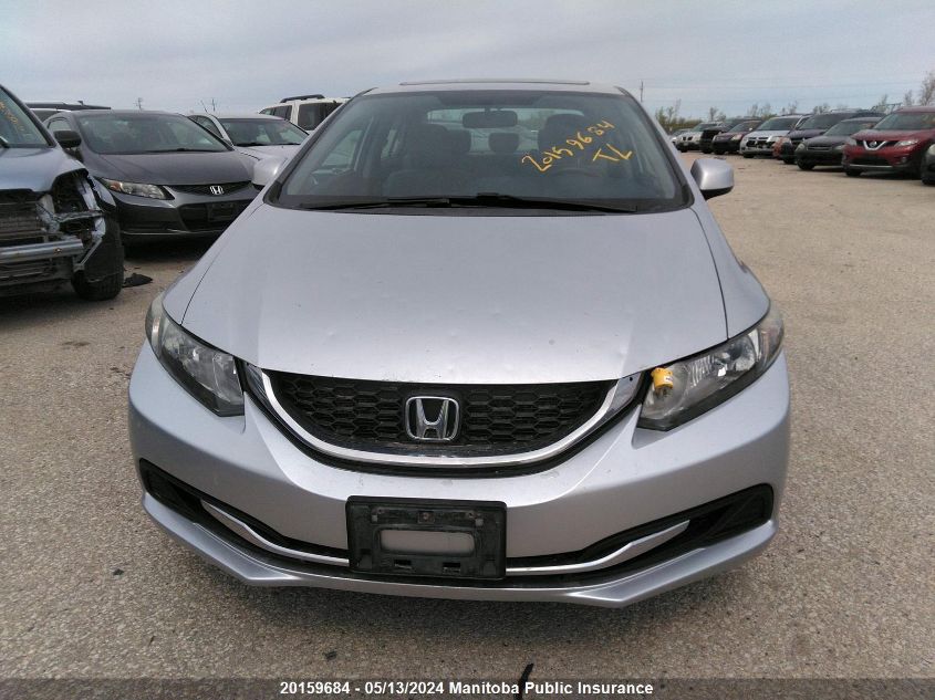 2013 Honda Civic Ex VIN: 2HGFB2F58DH044141 Lot: 20159684