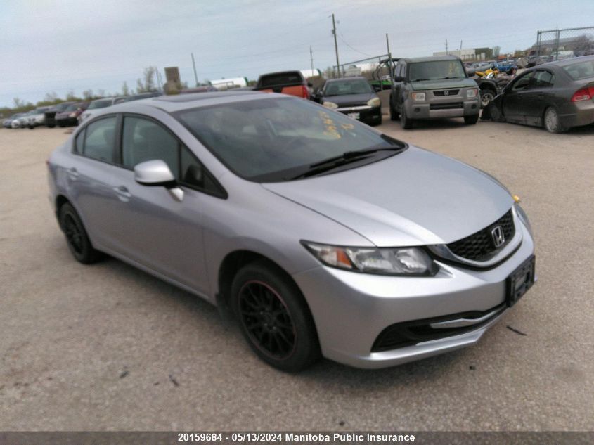 2013 Honda Civic Ex VIN: 2HGFB2F58DH044141 Lot: 20159684