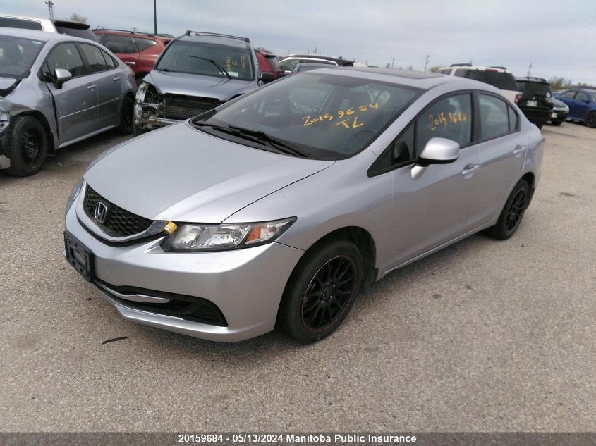 2013 Honda Civic Ex VIN: 2HGFB2F58DH044141 Lot: 20159684