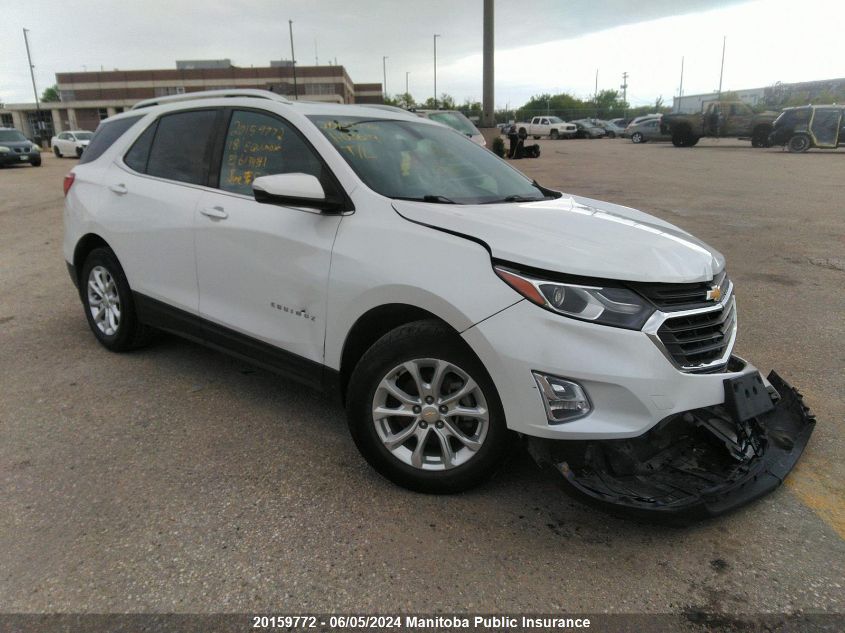 2018 Chevrolet Equinox Lt VIN: 2GNAXSEV3J6134341 Lot: 20159772