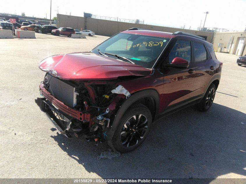 2022 Chevrolet Trailblazer Lt Turbo VIN: KL79MRSL3NB076845 Lot: 20159829