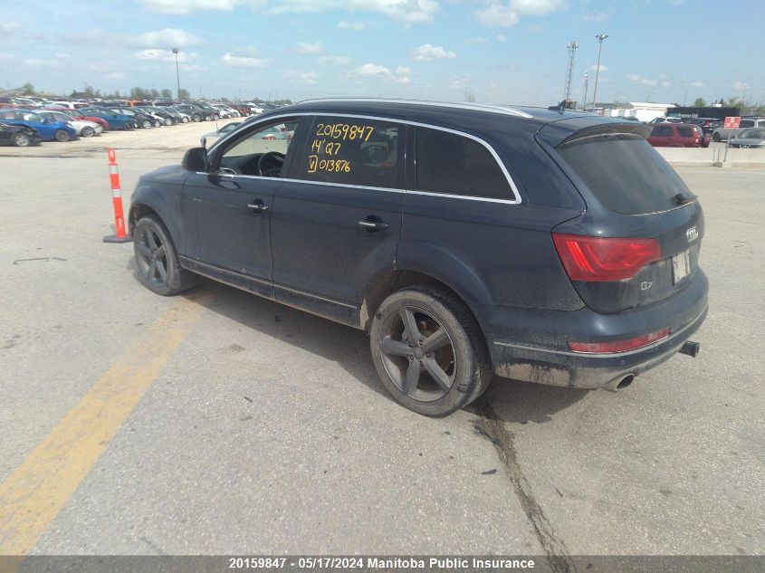 2014 Audi Q7 V6 VIN: WA1VGCFE7ED013876 Lot: 20159847